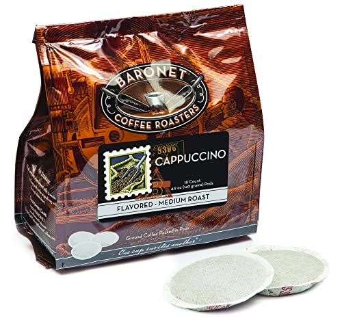 Baronet Coffee 8 Gram Coffee Pods, 100% Colombian, 54 Pods | Medium Roast, 100% Arabica Coffee, Regular Strength, 3 Bags of 18 Single Serve Pods, Compatible with Senseo Coffee Machines