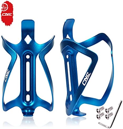 CNC Bike Water Bottle Holder，2-Pack Bike Bottle Cage for MTB Road Bike，Black