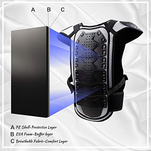Webetop Kids Dirt Bike Chest Protector Motocross Adjustable Youth Chest Protector Shock-Resistant Dirt Bike Gear for ATV, Cycling | Youth Riding Gear, Adjustable Fit, Lightweight Design, Multi-Sport Use, Growth-Friendly Wear, Easy On and Off