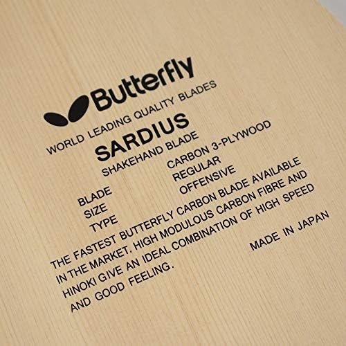 Butterfly Sardius Shakehand Table Tennis Blade