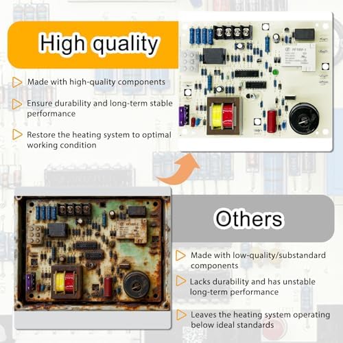 Upgraded 60105 Furnace Ignition Control Board for Mr Heater and HeatStar MHU HSU Series Enerco Big Maxx Overhead Compact Garage Workshop Forced Air Furnaces Natural Gas and Propane Up to 125000 BTU