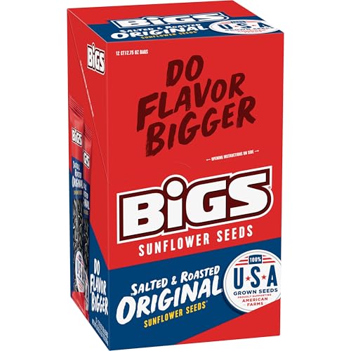 BIGS Sunflower Seeds, Salted & Roasted Original Flavor, 2.75 oz. (12-pk)