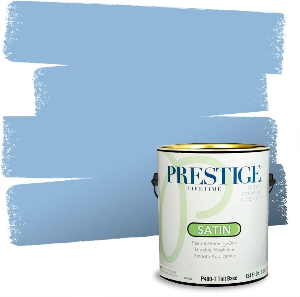 PRESTIGE Paints Exterior Paint and Primer In One, 1-Gallon, Satin, Comparable Match of Sherwin Williams* Blueblood*