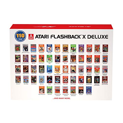 Atari Flashback X Deluxe Retro Console 120 Built-in Games - 2 Wired Controllers - HD HDMI Port - Plug n Play