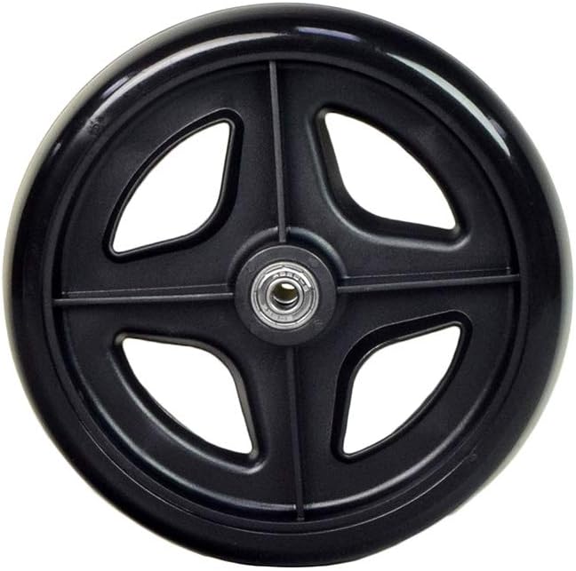 AlveyTech 7" Rear Wheel for Drive Medical Rollator - Replacement Wheels fit Drive Aluminum (728-R728), for 4-Wheel Walker, Rolling Walkers