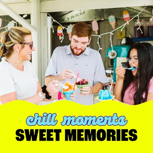 Hawaiian Shaved Ice S700 Snow Cone Machine Kit with 6 - 16oz. Syrups: Cherry, Grape, Blue Raspberry, Tiger’s Blood, Lemon-Lime, Pina Colada