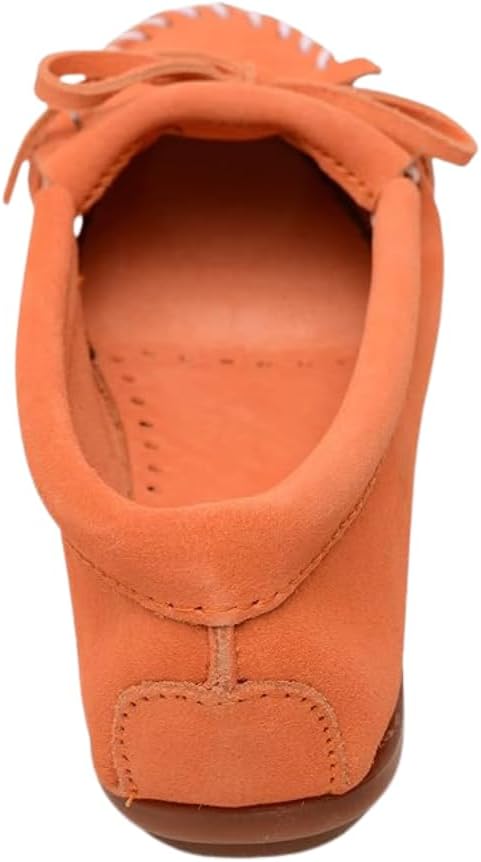 Minnetonka Women's Kilty Suede Hardsole Moccasin