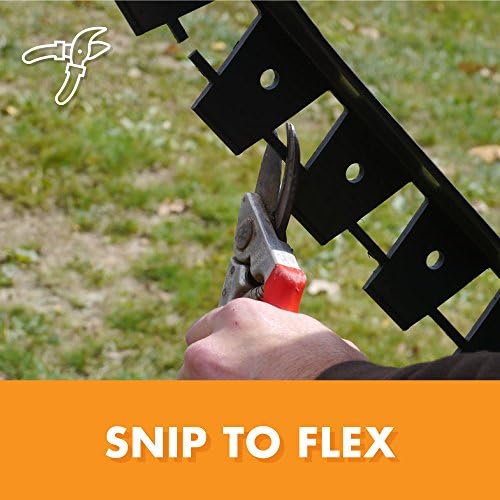 EasyFlex Snip-to-Flex Paver Edging, 60-Feet, Black