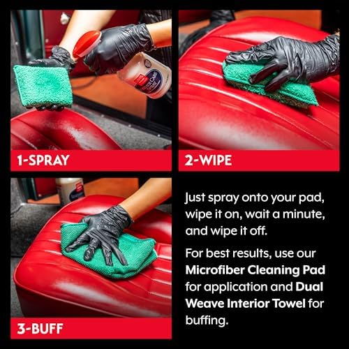 Griot's Garage Leather Care Spray, Car Seat Cleaner and Conditioner for Upholstery, Furniture, Clothing, and More, 10994, 22oz