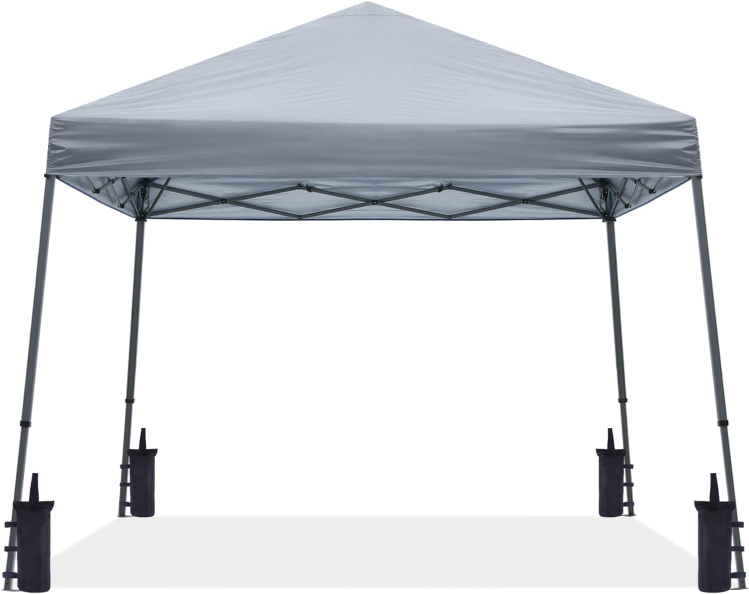ABCCANOPY 11x11 Pop Up Canopy Tent, Stable Slant Leg Outdoor Shade, Black