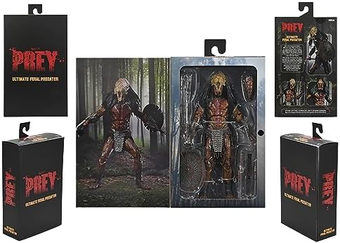 NECA Collectible Prey Ultimate Feral Predator 7" Scale Action Figure | Predator Prey 7 Inch Action Figure Ultimate - Feral Predator
