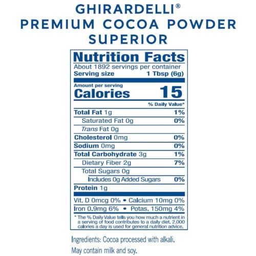 Ghirardelli Chocolate Superior Cocoa Powder, 25-Pound Box