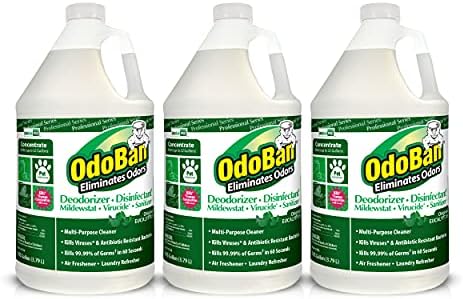 OdoBan Professional Disinfectant and Odor Eliminator Concentrate, 4 Gallons, Original Eucalyptus Scent