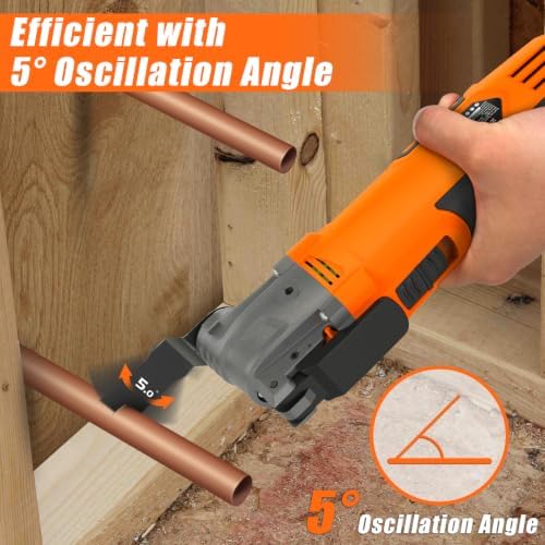 ENERTWIST 4.2 Amp Oscillating Multitool Kit with 31pcs Saw Accessories