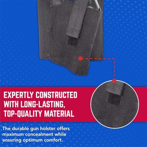 DeSantis Apache Ankle Rig - Concealed Ankle Holster, Elastic Ankle Holster, Conceal Carry Gun Holster for Revolver