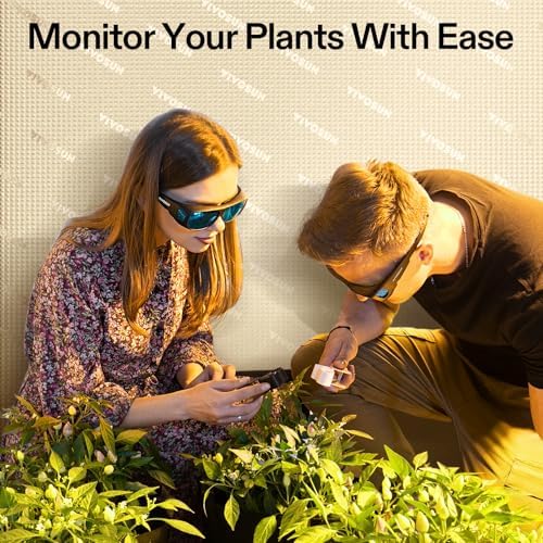 VIVOSUN Indoor Hydroponics LED Grow Room Glasses with Glasses Case