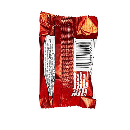 Sanders Milk Chocolate Pecan Tortie, Chocolate & Caramel Pecan Turtles, Individually Wrapped (48 Count), .5 Ounce (Pack of 48)