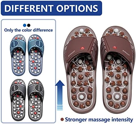 BYRIVER Blood Circulation Foot Massager for Healthy Leg Feet, Cold Leg Therapy Massage Tools, Healthcare Slippers Sandals Shoes