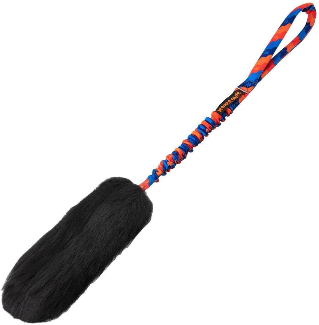 Tug-E-Nuff WondaBaa Bungee Tug Toy for Dogs for Interactive Training & Play | Soft and Responsibly-Sourced Sheepskin Bite Area | for Dogs of All