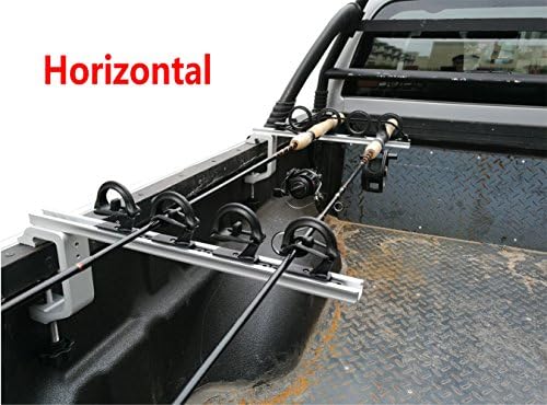 Brocraft Aluminum Clamp on Rod Holder for Truck or Boat / Truck Bed Rod Holder