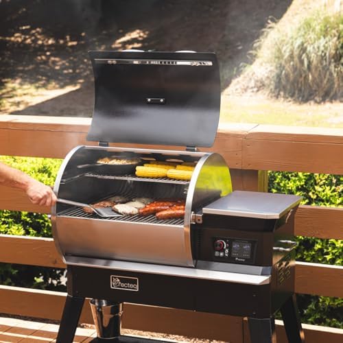 recteq Patio Legend 600 Pellet Smoker Grill with WiFi & App Connectivity, Outdoor Smokers Grills, Wood Pellet Grill, Temp Range 180° to 700+°