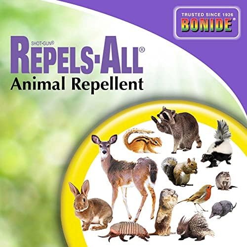 Bonide Repels-All Animal Repellent Granules, 6 lbs. | Ready-to-Use Deer & Rabbit Repellent, Deter Pests from Lawn & Garden