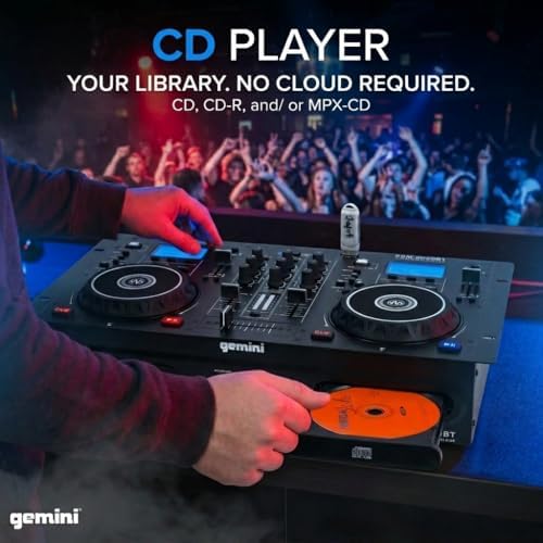 Gemini Standalone DJ CD Player & Mixer with Bluetooth (CDM-4000BT)