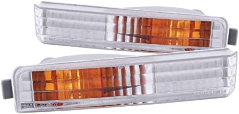 ANZO USA 511006 Clear Lens Front Bumper/Turn Signal Light Set