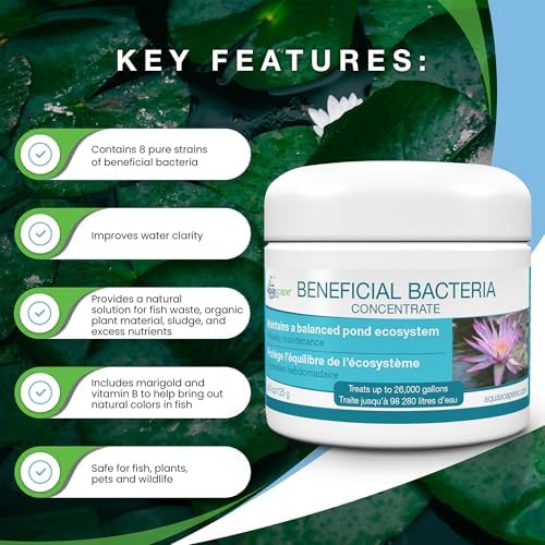 Aquascape Dry Beneficial Bacteria for Pond and Water Features, 8.8 Ounce (Pack of 1), 98948 , white