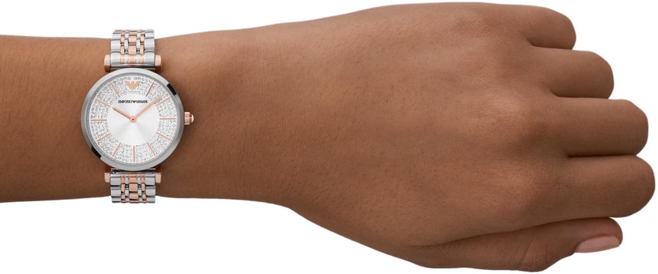 Emporio Armani Women's Dress Watch with Stainless Steel Band