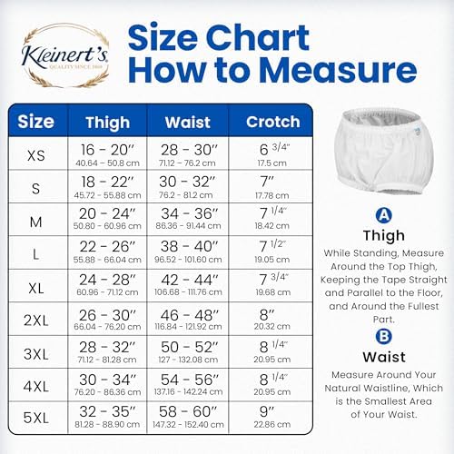 Incontinence Leak-Protection, Washable Pull-On Diaper Cover Pant, Advanced-Cool-Lightweight-Durable- Kleinert's (Beige, XX-Large)