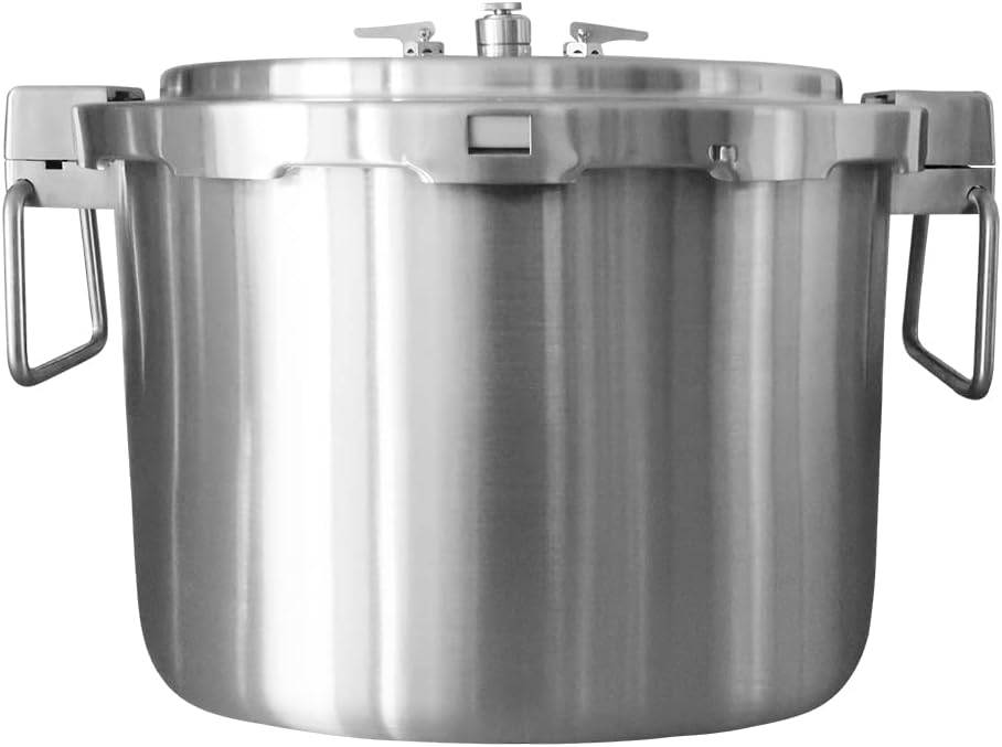 Buffalo 15 Qt Pressure Cooker Stainless Steel - Large Stove Top Canner | 15 Quart Pressure Canners for Canning - Easy to Clean Pressure Canning Pot with Lid - Can Cooker - QCP415