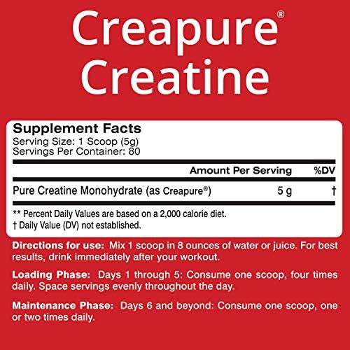 MTS Nutrition Creapure Creatine Powder - Muscle Growth & Recovery Supplement - 80 Servings Unflavored