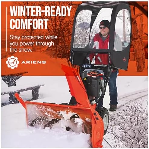 Ariens Snow Cab Enclosure Kit for 2-Stage Snowblowers, Fits SNO-THRO and Power Brush Models, Weatherproof Cover with Steel Frame for Winter Protection