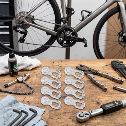 RiToEasysports 4Pair Chain Connector,Steel 12 Speed Chain Missing Link Connector Parts Cycling Accessory for Mountain Bike and Road Bike Chain
