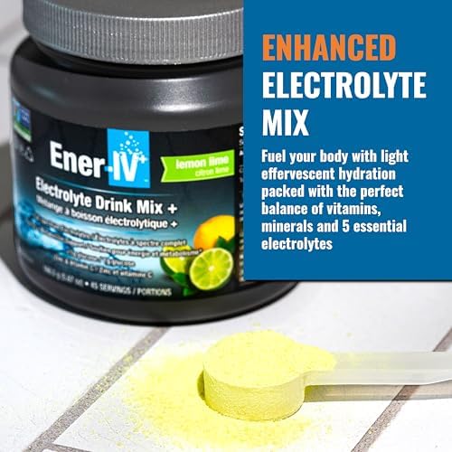 Ener-IV Electrolyte Drink Mix, Natural Flavors - Mixed Berry, 45 Servings