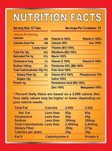 Survival Tabs – Emergency Food Supply – 15-Day Chocolate Tabs