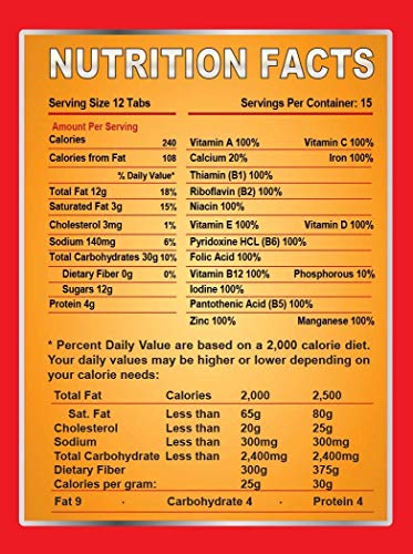 Survival Tabs – Emergency Food Supply – 10-Day Chocolate Tabs, High-Protein | Loaded with 15 key vitamins and minerals for everyday energy needs - fits neatly in backpacks, glove boxes, or pantry shelves