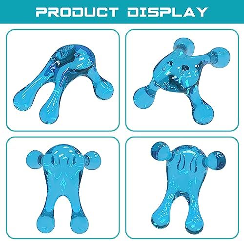 Melonsun Palm Massage Tool - Handheld Four-Point Deep Tissue Massager for Trigger Point, Neck Back Shoulder Pain Relief, Self Massage Between Shoulder Blades, No Therapist Needed