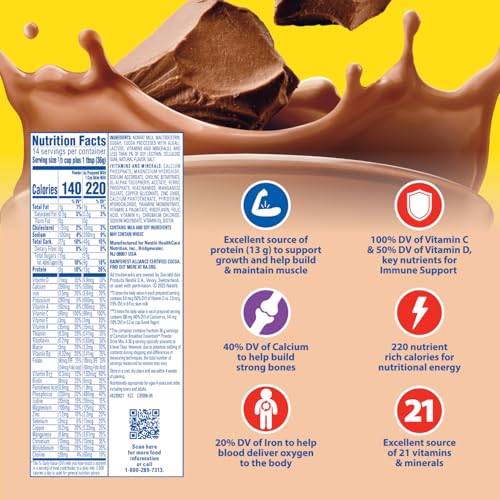 Carnation Breakfast Essentials Powder Drink Mix, Chocolate, 17.7 Ounce 6 pk