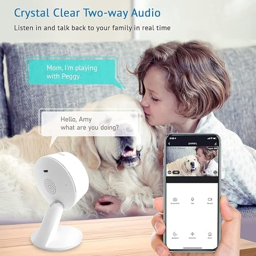 LaView Security Cameras 4pcs, Home Security Camera Indoor 1080P, Wi-Fi Cameras Wired for Pet, Motion Detection, Two-Way Audio, Night Vision, Phone App