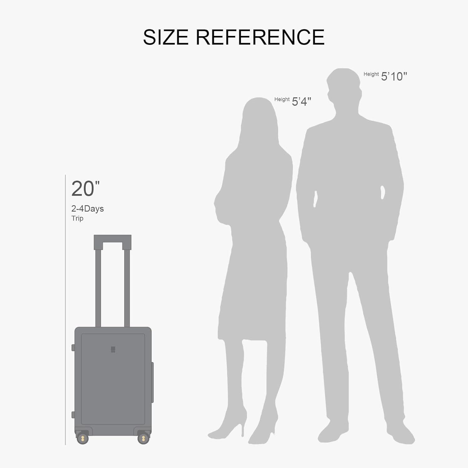LEVEL8 Hard Shell Carry on Luggage Airline Approved, Carry-on Suitcases with Wheels, Lightweight Luminous Textured Hardside Travel Bag with Tsa Lock