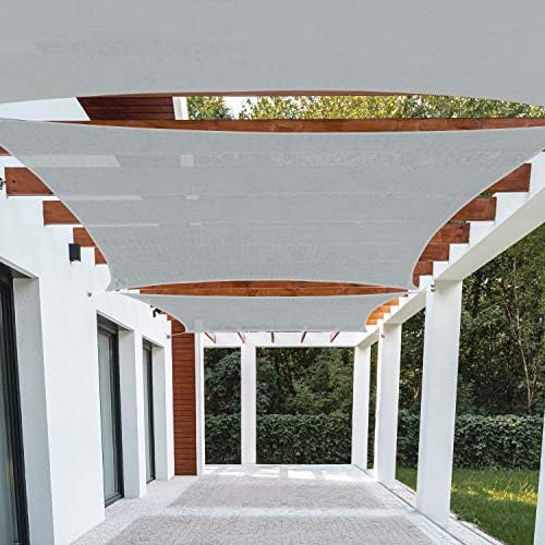 Patio Paradise 8' x 10' Sun Shade Sail Rectangle Canopy Patio Cover Sunlight Block Awning Heavy Duty Commercial Grade for Backyard Lawn Garden