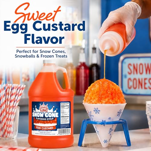 Egg Custard Snow Cone Flavoring Syrup