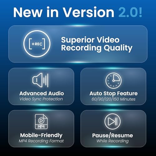 ClearClick Video to Digital Converter 2.0 (Second Generation) - Record Video from VCR's, VHS Tapes, AV, RCA, Hi8, Camcorder, DVD
