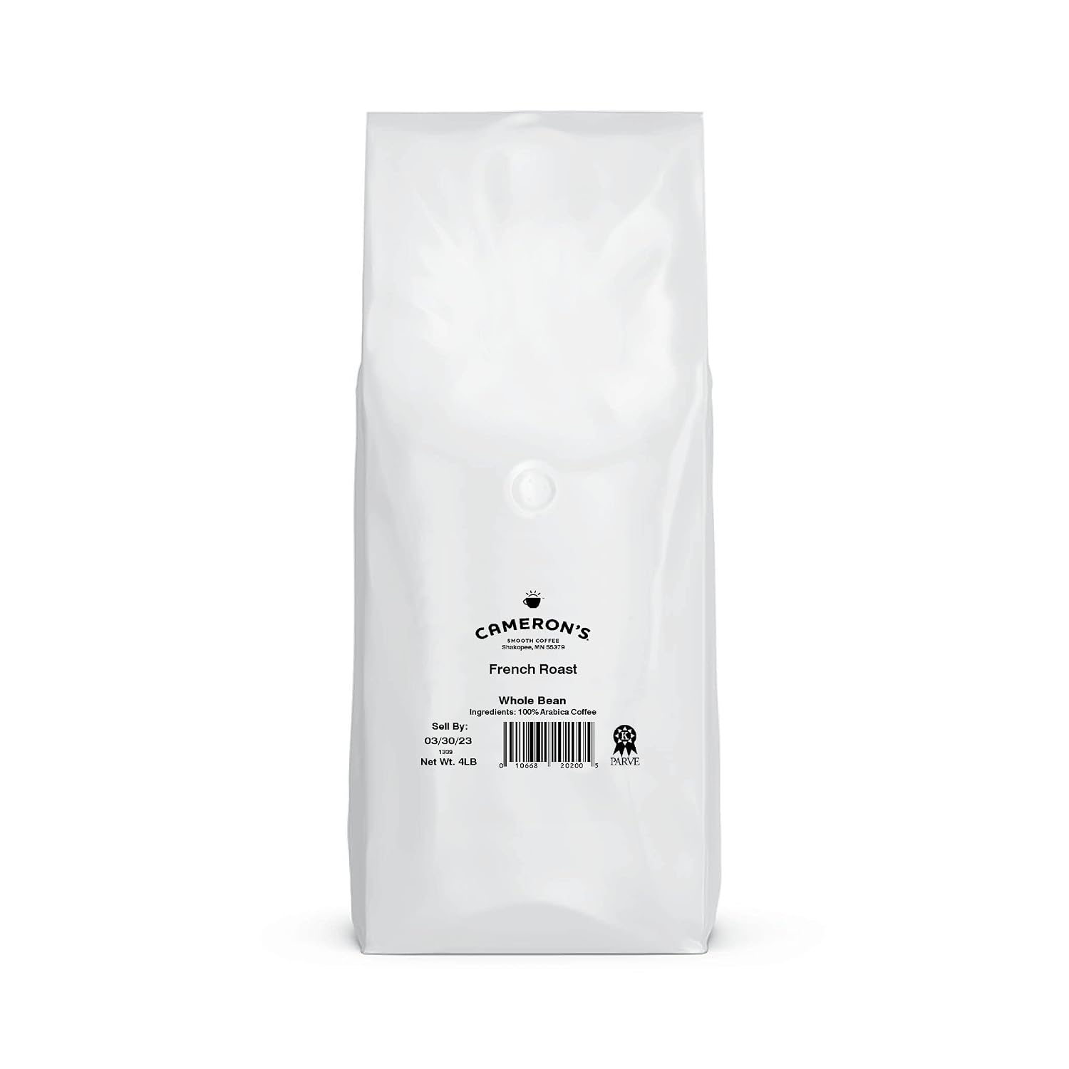Cameron's Coffee Roasted Whole Bean Coffee, Flavored, Vanilla Hazelnut, 4 Pound