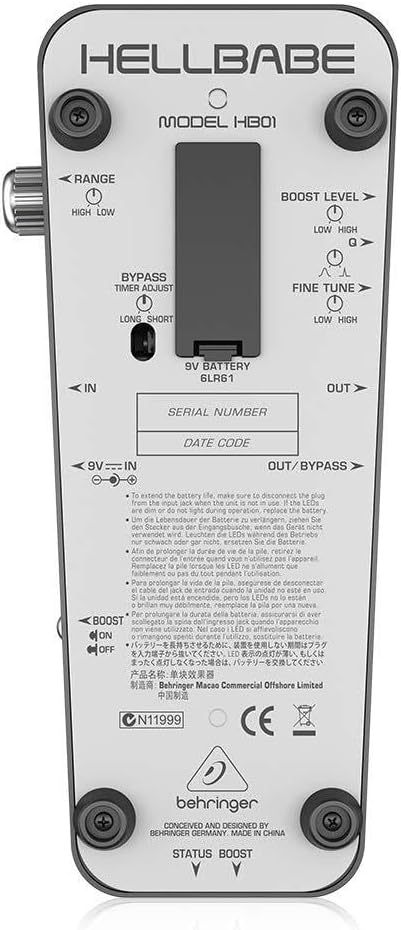 Behringer ULTRA METAL UM300 Heavy Metal Distortion Instrument Effect Pedal, Pink