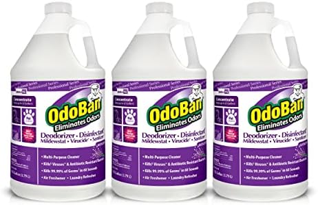 OdoBan Professional Disinfectant and Odor Eliminator Concentrate, 4 Gallons, Original Eucalyptus Scent
