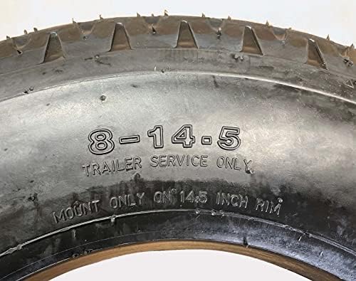 Zeemax TRUE Highway Trailer Tire 8-14.5 14Ply LR G Speed Rate K 68mph- Set4 | Load Range G