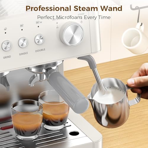COWSAR 15-Bar Expresso Coffee Machines, Commercial Espresso Machine with Grinder